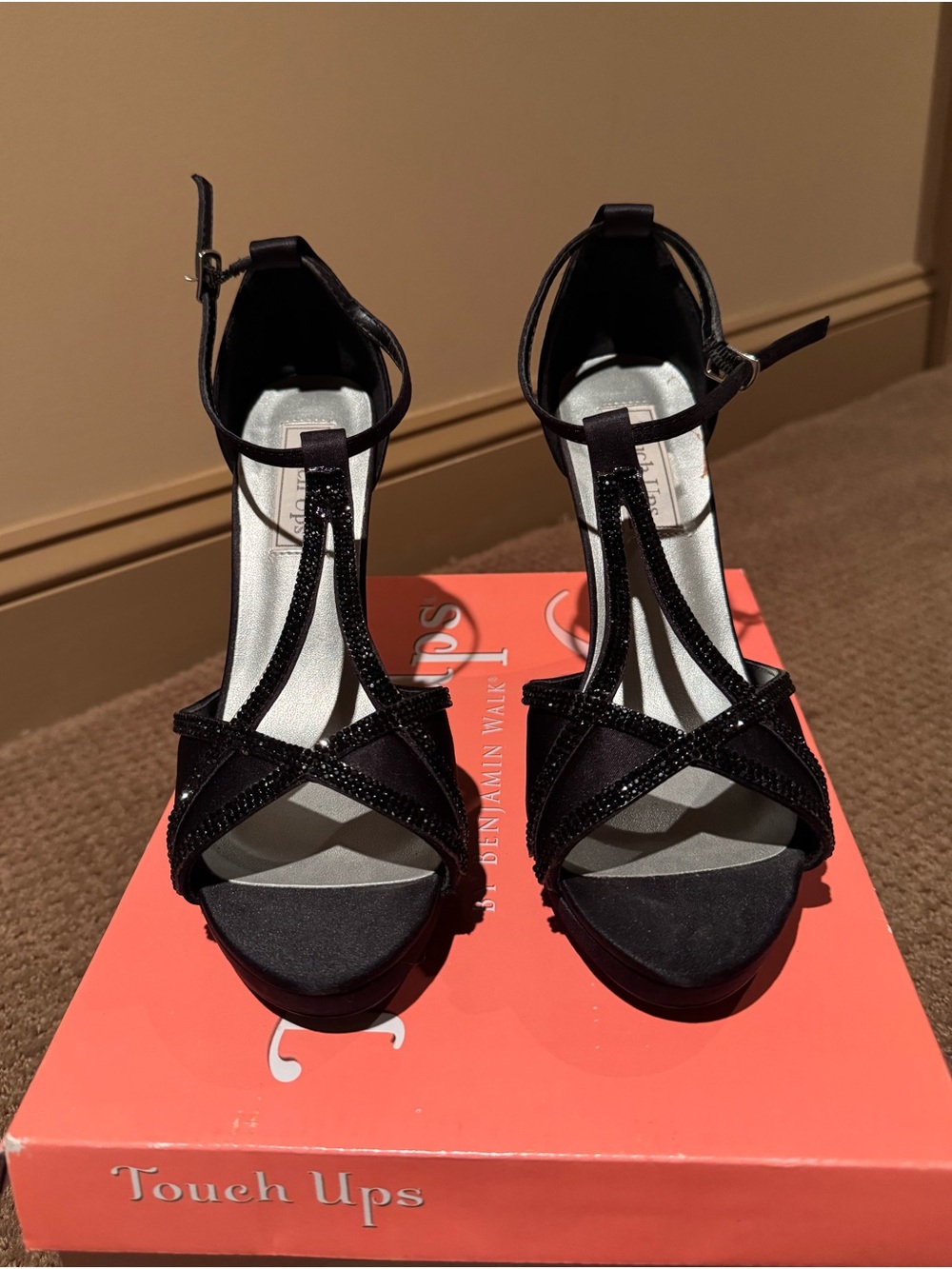 Touch Ups Black Sparkle Heel